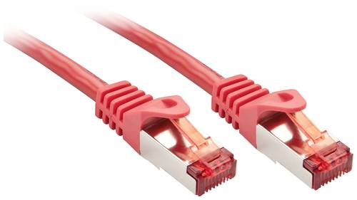 LINDY 47363 RJ45 Netzwerkkabel, Patchkabel CAT 6 S/FTP 1.50m Rot 1St. von Lindy