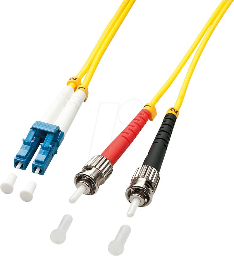 LINDY 47460 - Kabel LWL LC/ST OS2 9/125µm 1 m von Lindy