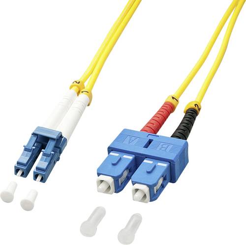 LINDY 47471 Glasfaser LWL Anschlusskabel [1x LC-Stecker - 1x SC-Stecker] 9/125 µ Singlemode OS2 2.0 von Lindy