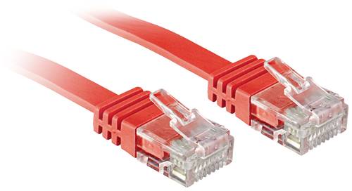 LINDY 47512 RJ45 Netzwerkkabel, Patchkabel CAT 6 2.00m Rot von Lindy