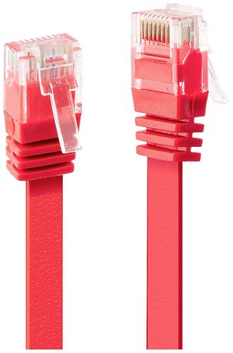 LINDY 47513 RJ45 Netzwerkkabel, Patchkabel CAT 6 3.00m Rot von Lindy