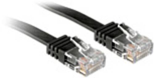 LINDY 47521 RJ45 Netzwerkkabel, Patchkabel CAT 6 U/UTP 1.00m Schwarz von Lindy