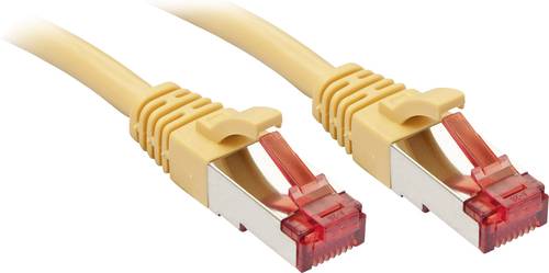 LINDY 47764 RJ45 Netzwerkkabel, Patchkabel CAT 6 S/FTP 2.00m Gelb mit Rastnasenschutz 1St. von Lindy