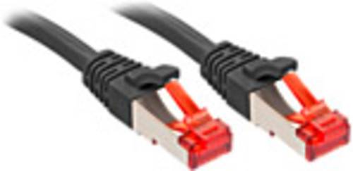 LINDY 47776 RJ45 Netzwerkkabel, Patchkabel CAT 6 S/FTP 0.50m Schwarz 1St. von Lindy