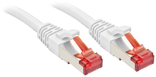 LINDY 47791 RJ45 Netzwerkkabel, Patchkabel CAT 6 S/FTP 0.50m Weiß 1St. von Lindy