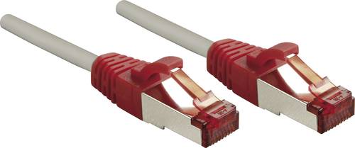 LINDY 47839 RJ45 Netzwerkkabel, Patchkabel CAT 6 S/FTP 3.00m Grau mit Rastnasenschutz 1St. von Lindy