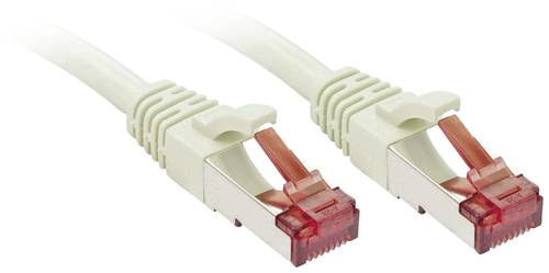 LINDY 47852 RJ45 Netzwerkkabel, Patchkabel CAT 6 S/FTP 2.00m Grau mit Rastnasenschutz 50St. von Lindy