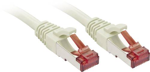 LINDY 47853 RJ45 Netzwerkkabel, Patchkabel CAT 6 S/FTP 3.00m Grau mit Rastnasenschutz 50St. von Lindy