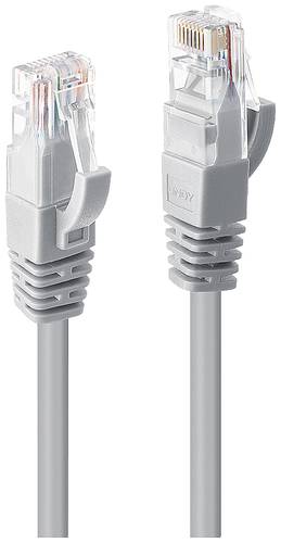 LINDY 48001 RJ45 Netzwerkkabel, Patchkabel CAT 6 U/UTP 0.50m Grau von Lindy