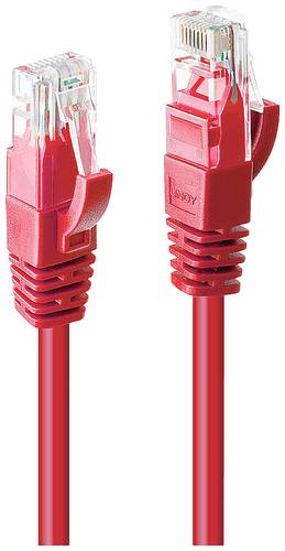 LINDY 48037 RJ45 Netzwerkkabel, Patchkabel CAT 6 U/UTP 10.00m Rot 1St. von Lindy