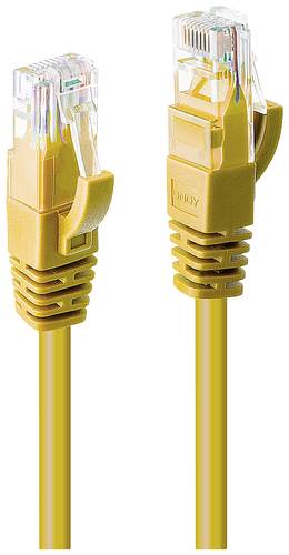 LINDY 48067 RJ45 Netzwerkkabel, Patchkabel CAT 6 U/UTP 10.00m Gelb 1St. von Lindy