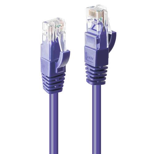 LINDY 48128 RJ45 Netzwerkkabel, Patchkabel CAT 6 U/UTP 15.00m Violett 1St. von Lindy