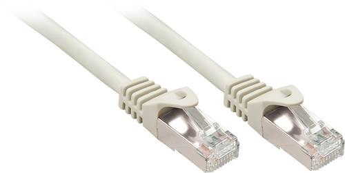 LINDY 48390 RJ45 Netzwerkkabel, Patchkabel CAT 5e F/UTP 0.50m Grau mit Rastnasenschutz von Lindy