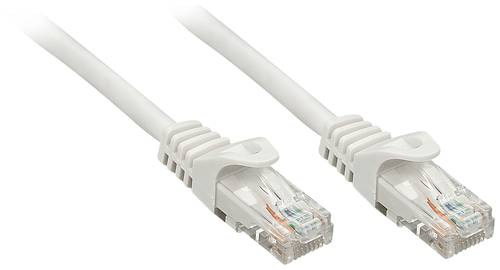 LINDY 48405 RJ45 Netzwerkkabel, Patchkabel CAT 5e F/UTP 10.00m Grau 1St. von Lindy