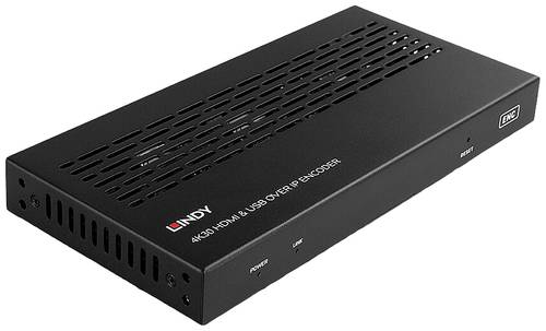 LINDY 4K30 HDMI & USB over IP Extender - Encoder HDMI®, USB-B, Audio-Line-in, IR (3.5mm Klinke) HDM von Lindy