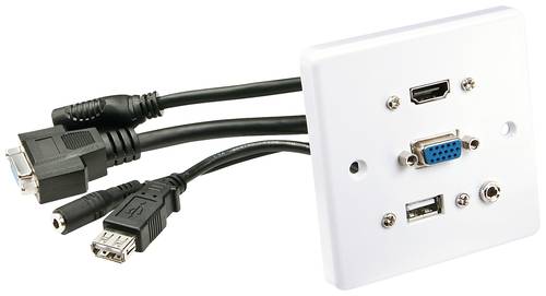LINDY 60220 HDMI / VGA / USB / Klinke Adapter [1x HDMI®, VGA, USB-A, Klinkenbuchse 3.5mm - 1x HDMI� von Lindy