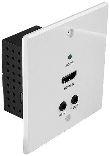 LINDY 70m Cat.6 HDMI 4K60, IR & RS-232 HDBaseT EU Wall Plate Extender, Transmitter HDMI®, IR (3.5mm von Lindy
