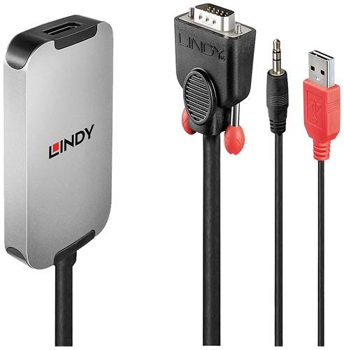 LINDY AV Konverter [Klinke, USB, VGA - DisplayPort] 1920 x 1080 Pixel von Lindy