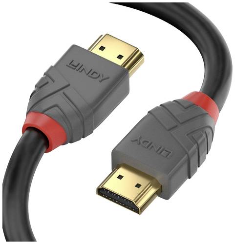 LINDY Anschlusskabel HDMI-A Stecker, HDMI-A Stecker 10.00m Schwarz, Grau 36967 HDMI-Kabel von Lindy