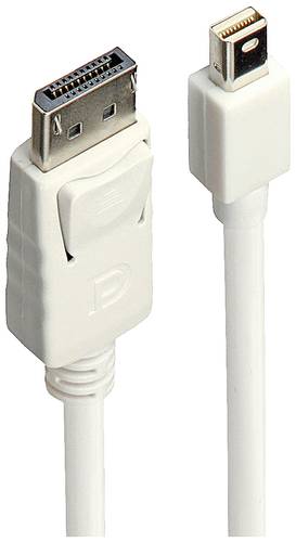 LINDY Anschlusskabel Mini DisplayPort Stecker, DisplayPort Stecker 1.00m Weiß 41056 DisplayPort-Kab von Lindy