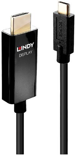 LINDY Anschlusskabel USB-C® Stecker, HDMI-A Stecker 1.00m Schwarz 43291 USB-C®-Displaykabel von Lindy