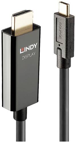 LINDY Anschlusskabel USB-C® Stecker, HDMI-A Stecker 10.00m Schwarz 43317 USB-C®-Displaykabel von Lindy