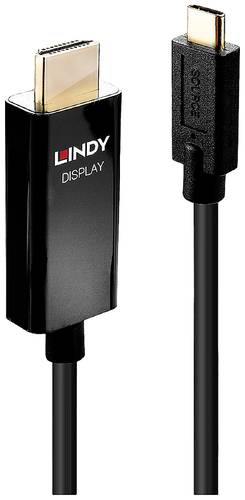 LINDY Anschlusskabel USB-C® Stecker, HDMI-A Stecker 3.00m Schwarz 43293 USB-C®-Displaykabel von Lindy