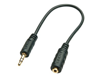 LINDY Audioadapterkabel 3.5mm/2.5mm M/F 20cm von Lindy