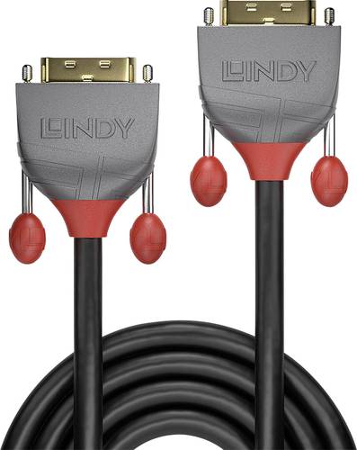 LINDY DVI Anschlusskabel DVI-D 24+1pol. Stecker, DVI-D 24+1pol. Stecker 10.00m Schwarz 36226 DVI-Kab von Lindy