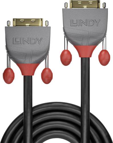 LINDY DVI Anschlusskabel DVI-D 24+1pol. Stecker, DVI-D 24+1pol. Stecker 20.00m Schwarz 36228 DVI-Kab von Lindy