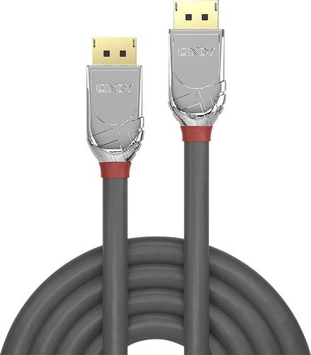 LINDY DisplayPort Anschlusskabel DisplayPort Stecker, DisplayPort Stecker 0.50m Grau 36300 DisplayPo von Lindy