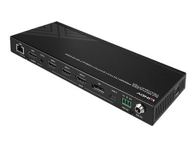 LINDY Extender Transmitter mit HDMI,DP,Typ-C Inputs HDBaseT LINDY Extender Transmitter mit HDMI,DP,Typ-C Inputs HDBaseT von Lindy