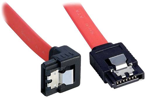LINDY Festplatten Anschlusskabel [1x SATA-Buchse 7pol. - 1x SATA-Buchse 7pol.] 0.20m Rot von Lindy