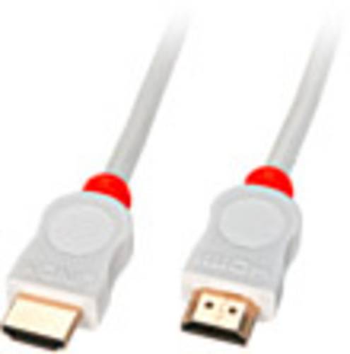 LINDY HDMI Anschlusskabel HDMI-A Stecker, HDMI-A Stecker 0.50m Weiß 41410 High Speed-HDMI, Rund, UL von Lindy