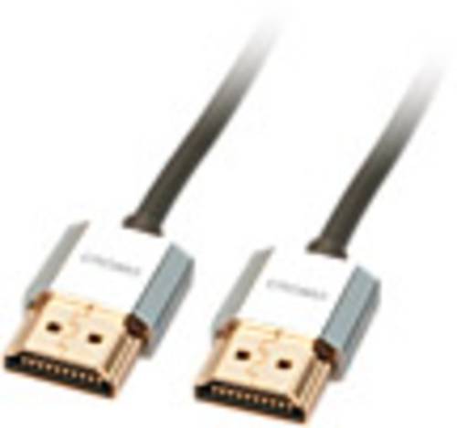 LINDY HDMI Anschlusskabel HDMI-A Stecker, HDMI-A Stecker 2.00m Grau 41672 High Speed-HDMI mit Ethern von Lindy