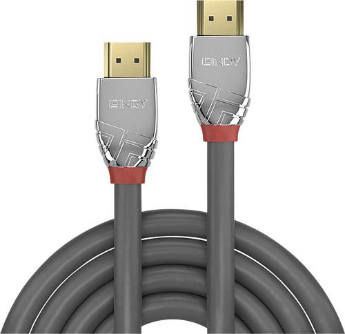 LINDY HDMI Anschlusskabel HDMI-A Stecker, HDMI-A Stecker 7.50m Grau 37875 HDMI-Kabel von Lindy