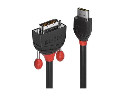 LINDY HDMI an DVI-D Single Link Kabel Black Line 3m LINDY HDMI an DVI-D Single Link Kabel Black Line 3m von Lindy