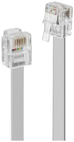 LINDY ISDN Anschlusskabel [1x RJ12-Stecker 6p6c - 1x RJ12-Stecker 6p6c] 15m Grau von Lindy