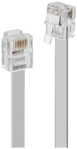 LINDY ISDN Anschlusskabel [1x RJ12-Stecker 6p6c - 1x RJ12-Stecker 6p6c] 2m Grau von Lindy