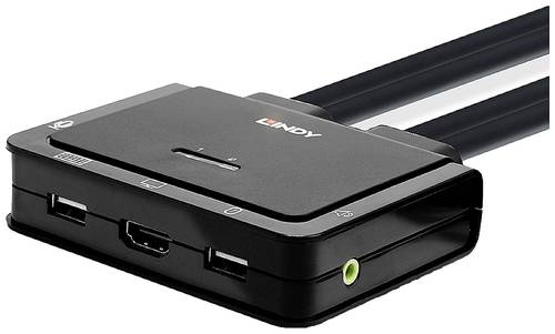 LINDY KVM-Umschalter HDMI Maus, Tastatur 4096 x 2160 Pixel LINDY KVM-Umschalter HDMI Maus, Tastatur 4096 x 2160 Pixel von Lindy