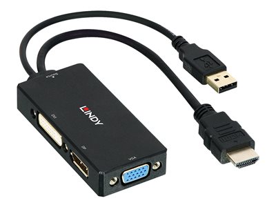 LINDY Konverter HDMI an DP/DVI/VGA Multi LINDY Konverter HDMI an DP/DVI/VGA Multi von Lindy
