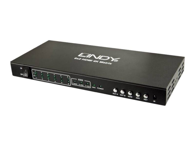 LINDY Matrix Switch HDMI 4K UHD 3D PiP 2160p24 max MHL 2 6x2 LINDY Matrix Switch HDMI 4K UHD 3D PiP 2160p24 max MHL 2 6x2 von Lindy