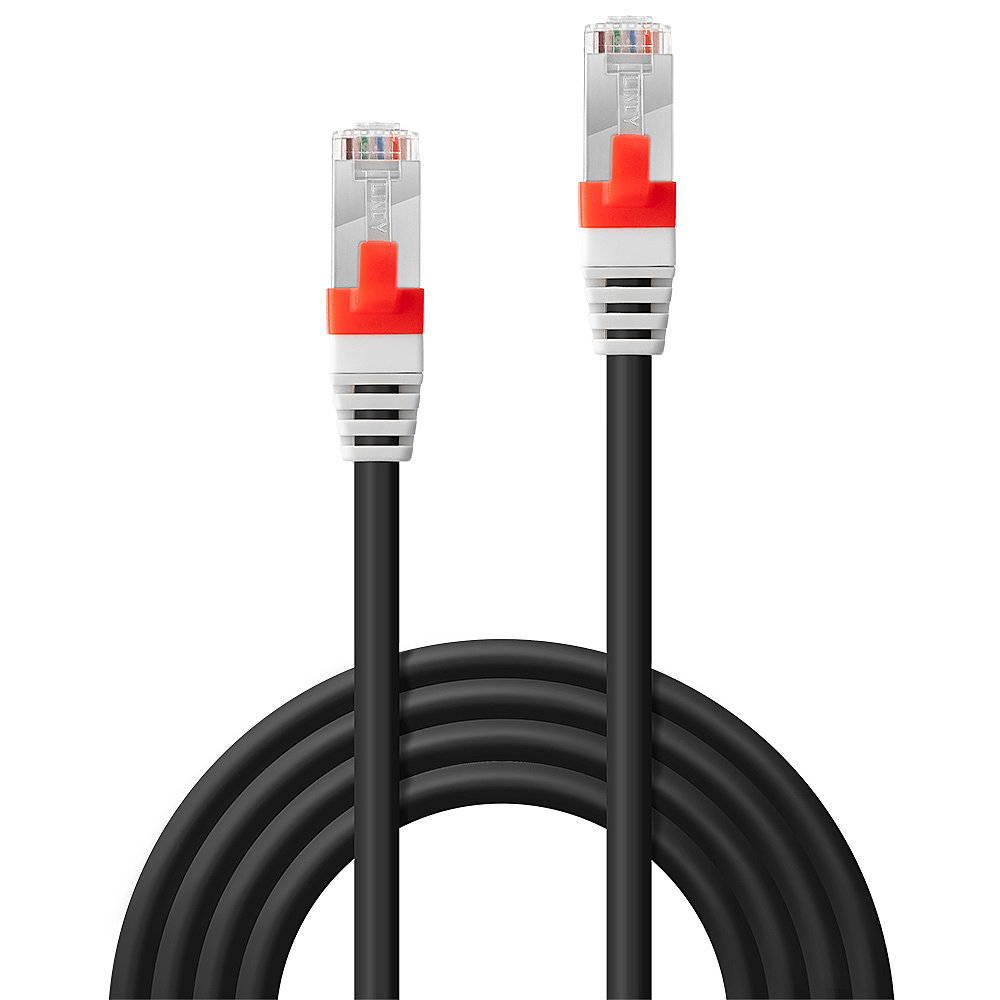 LINDY Patchkabel Cat6(A) SSTP / S/FTP PIMF schwarz 40m 10Gb von Lindy