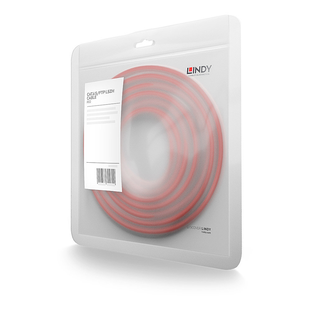 LINDY Patchkabel Cat6 SSTP / S/FTP PIMF rot 5.00m von Lindy