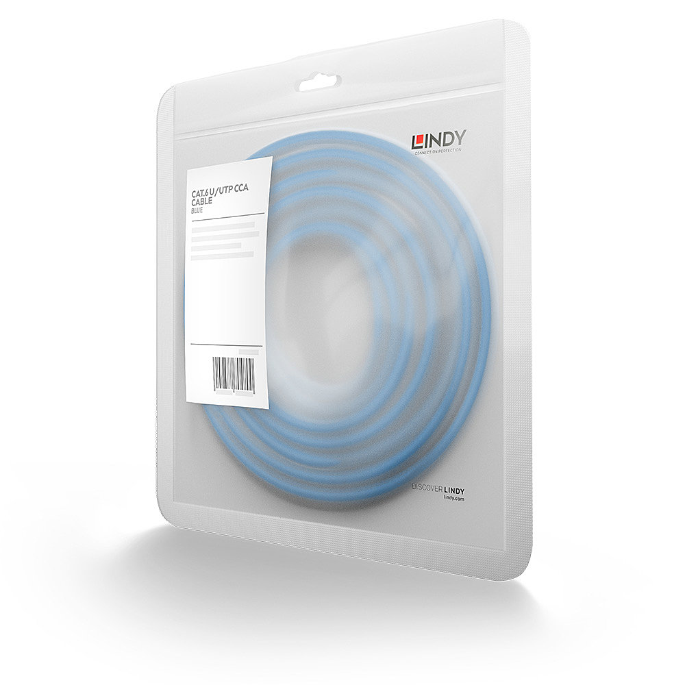 LINDY Patchkabel Cat6 U/UTP Basic blau 1.00m LINDY Patchkabel Cat6 U/UTP Basic blau 1.00m von Lindy