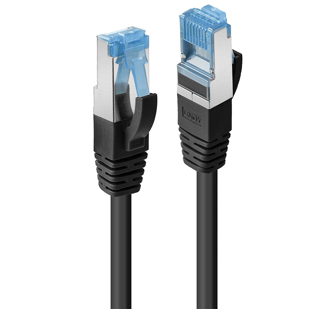 LINDY Patchkabel Cat6A S/FTP PIMF TPE schwarz 15m LINDY Patchkabel Cat6A S/FTP PIMF TPE schwarz 15m von Lindy