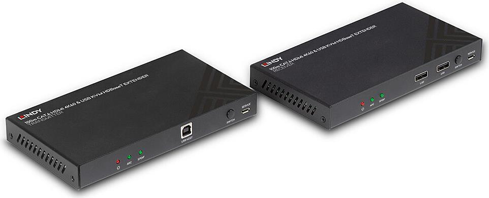 LINDY - Sender und Empfänger - Video-, Audio-, Infrarot- und serielle Erweiterung - HDMI, HDBaseT - über CAT 6 - bis zu 100 m (38343) von Lindy