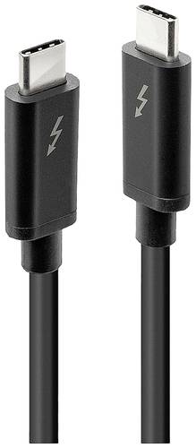 LINDY Thunderbolt™-Kabel Thunderbolt™ 3 USB-C® Stecker, USB-C® Stecker 1.00m Schwarz 41556 von Lindy
