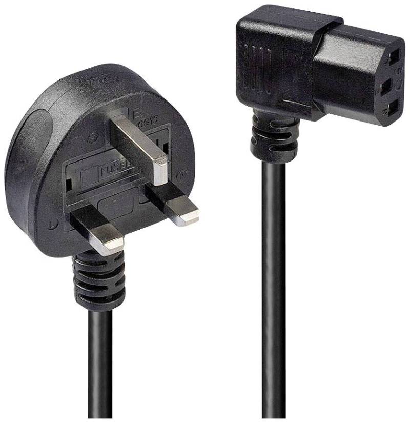LINDY UK 3 Pin an C13 gewinkelt 1m von Lindy