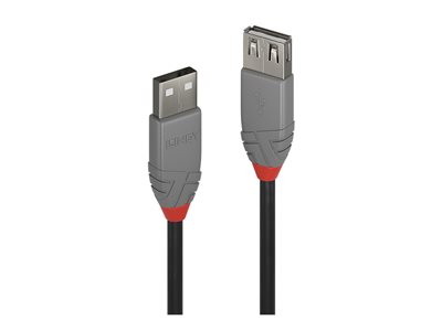 LINDY USB 2.0 Verlängerung Typ A/A Anthra Line M/F 1m LINDY USB 2.0 Verlängerung Typ A/A Anthra Line M/F 1m von Lindy